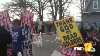 Raw Video: Westboro Pickets Glen Burnie