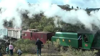 Pichi Richi double header steam train - June 2010 (now in High Definition).