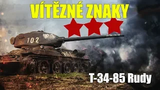 Vítězné znaky | T-34-85 Rudy (SuperKravaťák ve WoT)