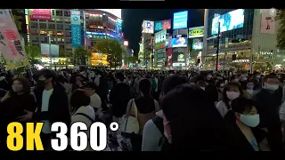 【8K360°】東京・渋谷の夜散歩 / 2021年3月 ＜東京・渋谷散歩＞【8K鐘360度VR動画】