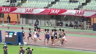 [4k]飯澤選手　悲願の優勝　男子1500m　決勝　日本選手権2022