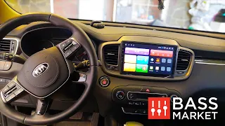 Установка магнитолы Red Power на Android, KIA Sorento Prime. BASS MARKET