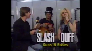 Classic Guns N Roses Interview Featuring Slash and Duff McKagan Rock In Rio 2 1991