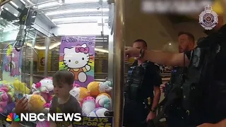 Watch: Australian boy is rescued after getting stuck inside a claw machine