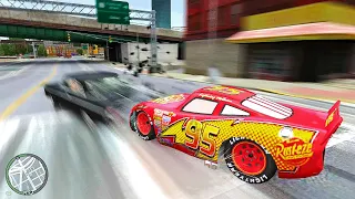 GTA 4 Crazy Lightning McQueen Car Crashes Compilation Ep. 21 | GTA IV Real Car Mod Crashes