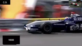 Fernando Alonso vs Nick Heidfeld vs Mark Webber - Incredible Passing - 2005 Monaco GP