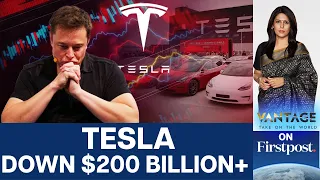 Tesla's Market Value Plunges by 12%; $80 Billion Wiped Out in a Day | Vantage with Palki Sharma