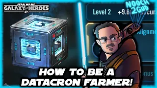 How To Farm Lots of Datacrons Free to Play!  Star Wars Galaxy of Heroes!