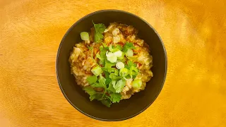 Oatmeal recipes: savory oatmeal congee (heart-healthy)