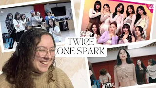 [TWICE] ONE SPARK - Relay Dance, Dance Practice BEHIND & Choreography Video (Moving Ver.) | REACTION