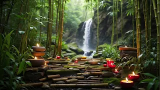 RAIN FOREST, SOUND OF  WATERFALL AND  RAIN, ANXITY RELEASE, STRESS RELEASE