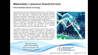 Matematika v prevenci finančních krizí – P. Doležel [seminář MPN 20.12.2023]