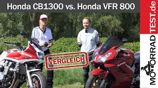 Honda CB 1300 vs. Honda VFR 800 | Vergleich der beiden klassischen Sport-Tourer von Honda