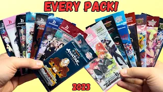 I OPENED EVERY WEISS SCHWARZ BOOSTER PACK FROM 2023!