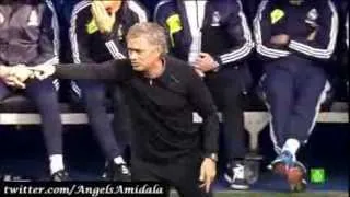 José Mourinho durante el Real Madrid 2 - 1 Barcelona