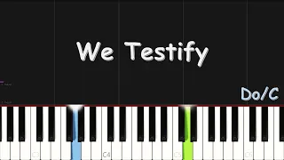 Deborah Lukalu - We Testif | EASY PIANO TUTORIAL BY Extreme Midi