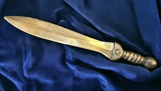 Casting a Bronze Sword at Home. ASMR