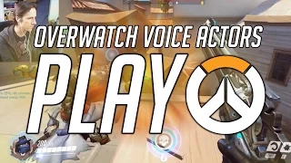 THE VOICES OF MCCREE, WINSTON & LUCIO PLAY OVERWATCH!!