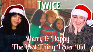 COUPLE REACTS TO TWICE - Merry & Happy and The Best Thing I Ever Did