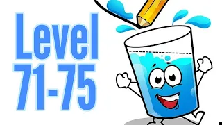 Fill The Glass - Drawing Puzzles Level 71 72 73 74 75 Android iOS Gameplay Walkthrough