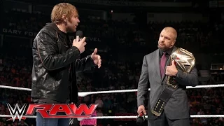 Dean Ambrose interrupts Triple H with a bold challenge: Raw, February 29, 2016