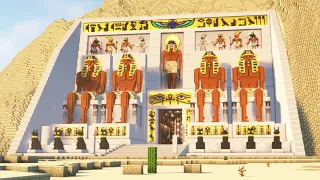 Minecraft Timelapse | Egyptian Temple - Abu Simbel | Survival World Map Download