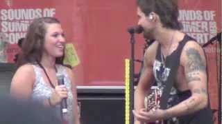 *Martin brings FAN on stage!!* Boys Like Girls: "Two is Better Than One" 8/11/12