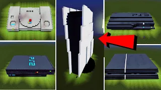 SONY'S PLAYSTATION 5 CONSOLE IN MINECRAFT! (PSX,PS2,PS3,PS4)