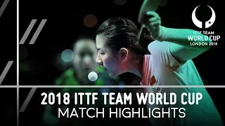 2018 Team World Cup Highlights I Ding Ning vs Mima Ito (Final)