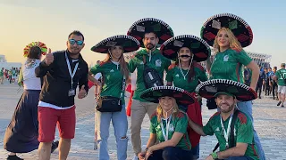 Mexico Fans Qatar ~ [4k]Walking Tour to 974 Stadium Qatar 🇶🇦 2022 Fifa World Cup | Football fans