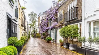 KYNANCE MEWS LONDON  IN KENSINGTON- 4K WALK - SPRING 2021- CHERRY BLOSSOM🌸🌸