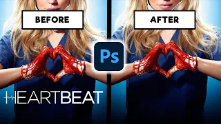 How to Remove Original Text from a Poster in Adobe Photoshop | #cadillacartoonz