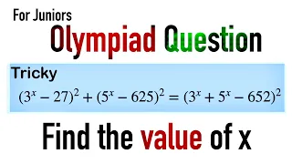 Juniors Bangladesh Maths Olympiad Question | find the value of x | solution by @MindyourBRAIN1 #maths