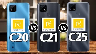 Realme C20 Vs Realme C21 Vs Realme C25