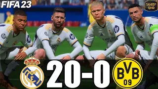 FIFA 23 - MESSI, RONALDO, MBAPPE, NEYMAR, ALL STARS | BORUSSIA DORTMUND 0-20 REAL MADRID | UCL FINAL