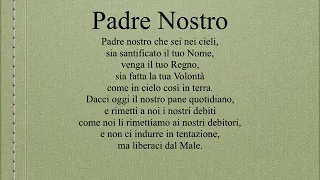 Padre Nostro/The Lord’s Prayer (Italian)/Padre Nuestro (Italiano)