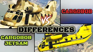 CARGOBOB VS CARGOBOB JETSAM (Differences) | GTA Online | Helicopter Comparison |