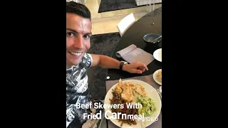 Cristiano Ronaldo favourite food Vs Lionel Messi favourite food #shorts