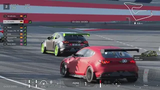 GT7 - Daily Race B - Red Bull Ring - Gr4 - Mazda3 - No2 - nice clean battle with barry
