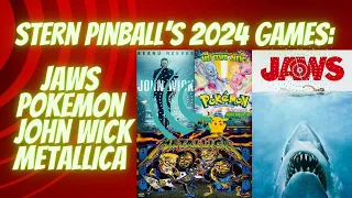 Stern Pinball’s 2024 games: Jaws, Pokémon, John Wick and Metallica