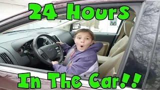 24 Hours Trapped In A Car! 24 Hours Overnight In A Car! 24 Hour Challenge With LOL Dolls