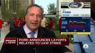 Ford announces layoffs related to the UAW strike