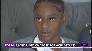 12-year-old charged for using acid to attack child