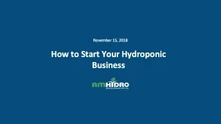 November 15th 2018 AmHydro Webinar