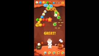 LINE バブル2　STAGE 377　黄金コニー　×1.5　Golden Cony　LINE BUBBLE 2