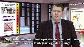 Raus aus den Schulden mit dem SchuldenKalkulator Schuldenberater Schuldnerberater