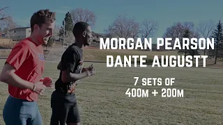 Morgan Pearson and Dante Augustt - 7 x (400m+200m)
