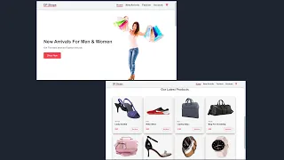 E-Commerce Shopping Website Using Only HTML & CSS