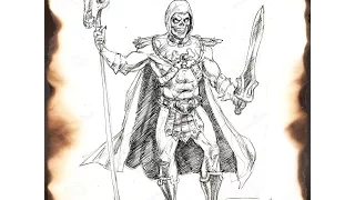 How to draw Skeletor Part 2