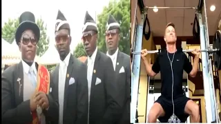 Funniest GYM Fail  ##  coffin DANCE meme